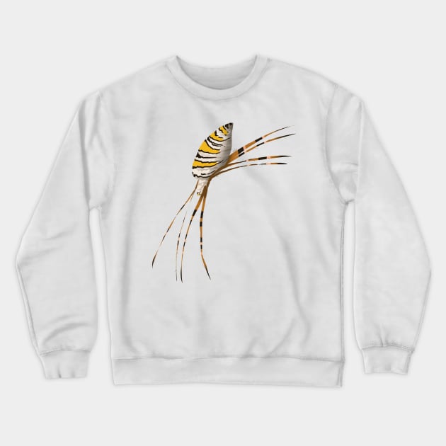 yellow black spider Crewneck Sweatshirt by LizoLB